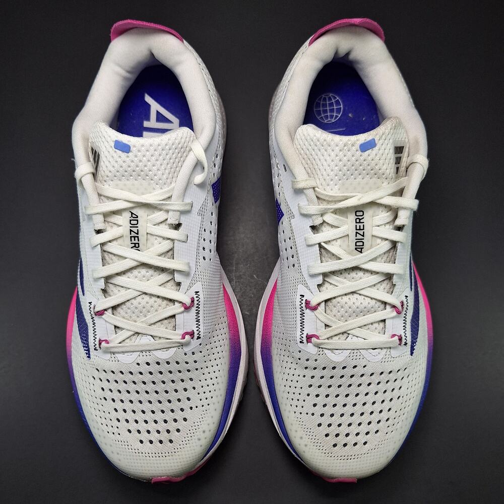 Adidas Adizero SL White Lucid Blue Fuchsia Running Shoes GV9095 Men's Size 7 - Picture 8 of 16